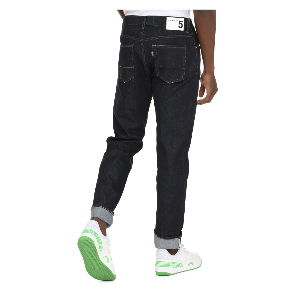 Department Five Slim Fit Jeans met Metalen Knopen Blue Heren