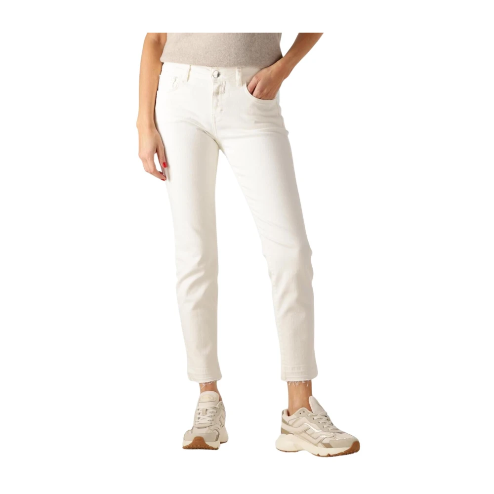 Closed Ecru Skinny Jeans voor Dames Beige Dames