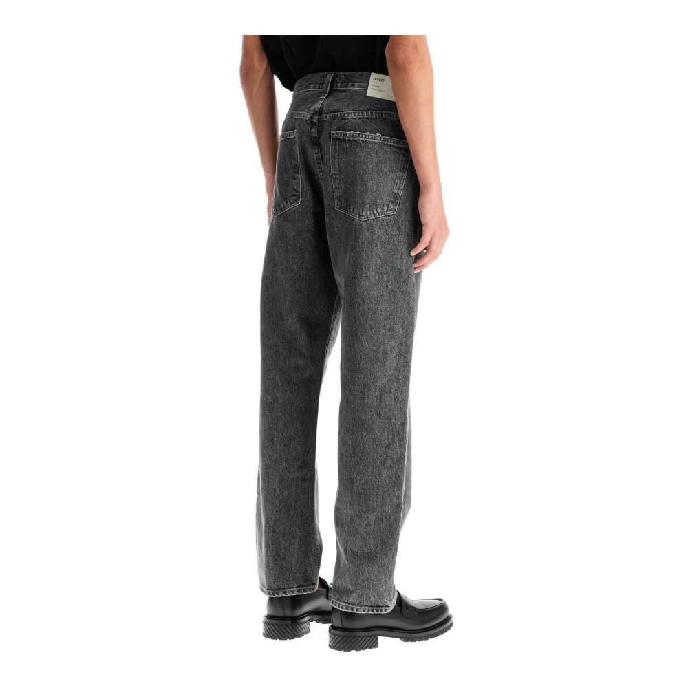 Agolde Relaxed Straight Jeans in Fris Grijs Gray Heren