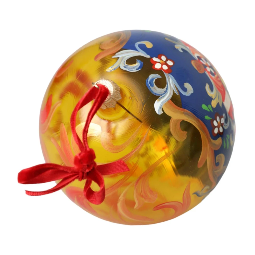 Dolce & Gabbana Goudkleurige Kerstbal Ornament Multicolor Dames