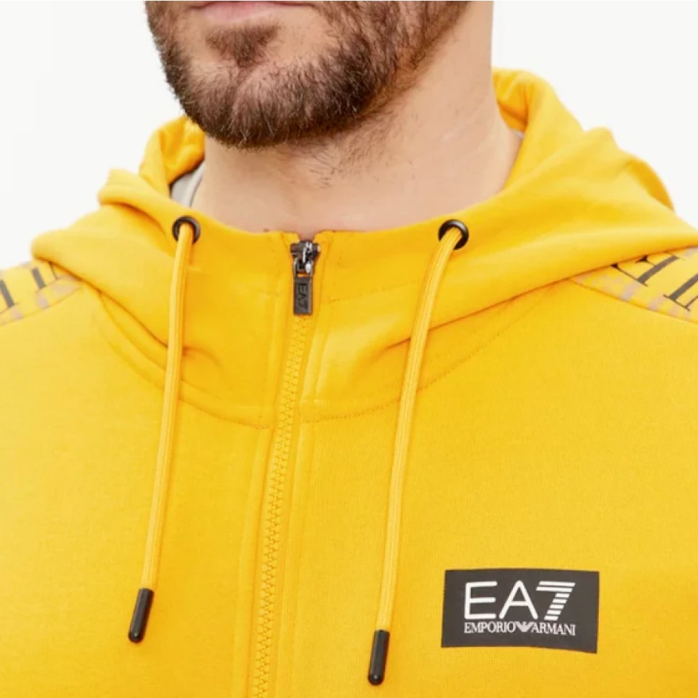 Emporio Armani EA7 Zip-throughs Yellow Heren