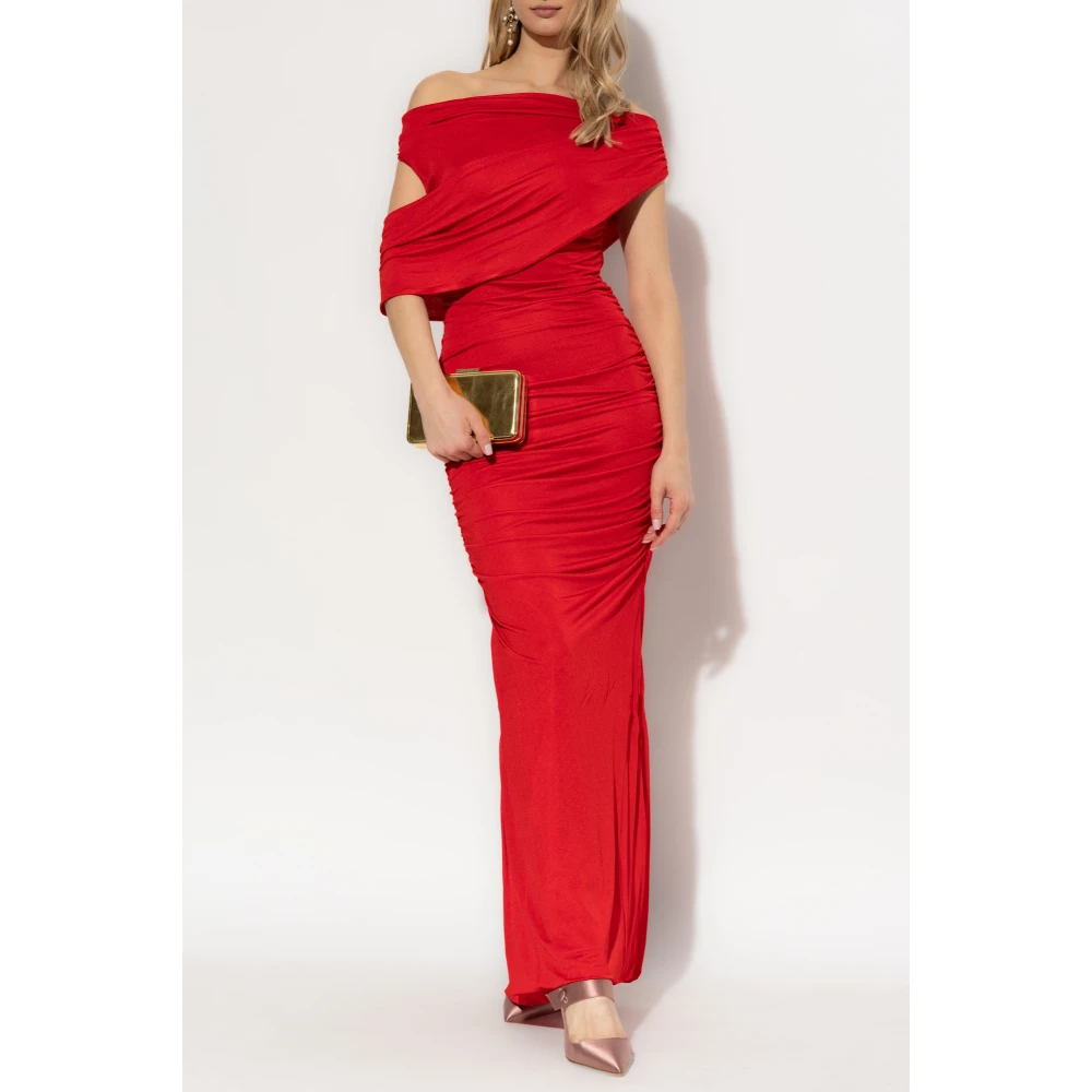 Blumarine Jurk met draperie Red Dames