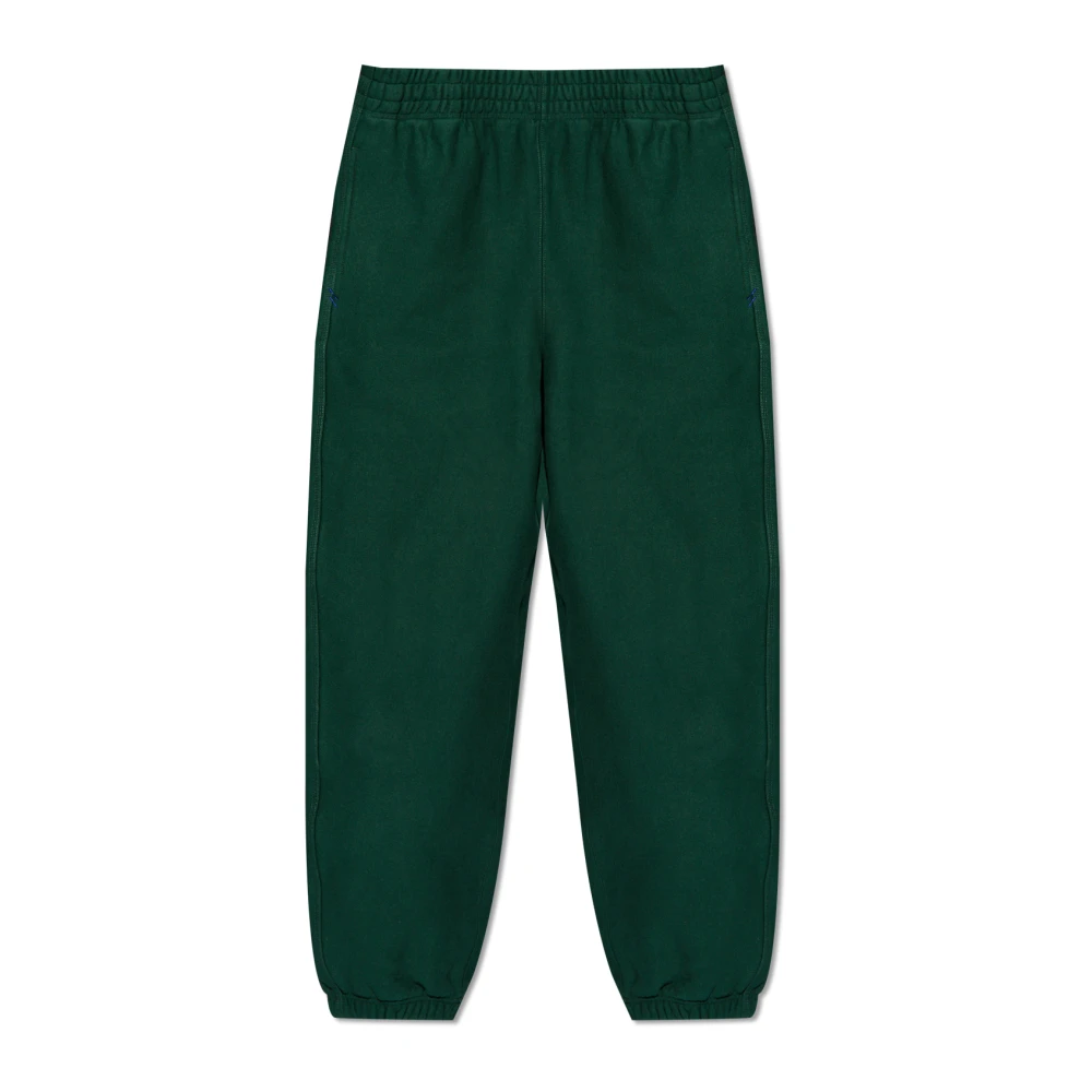 Burberry Ruimvallende Heavy Cotton Sweatpants Green Heren