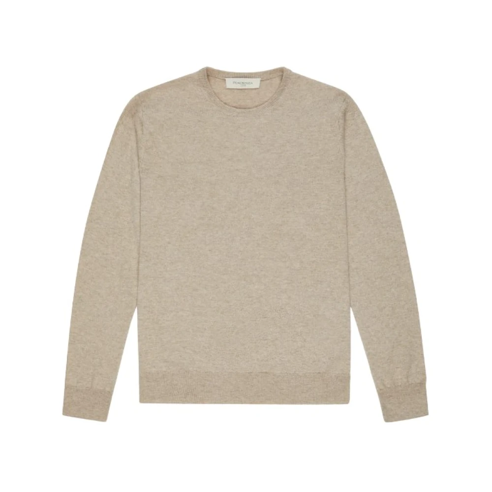 Piacenza 1733 Kasjmier Crew Neck Sweater Beige Heren
