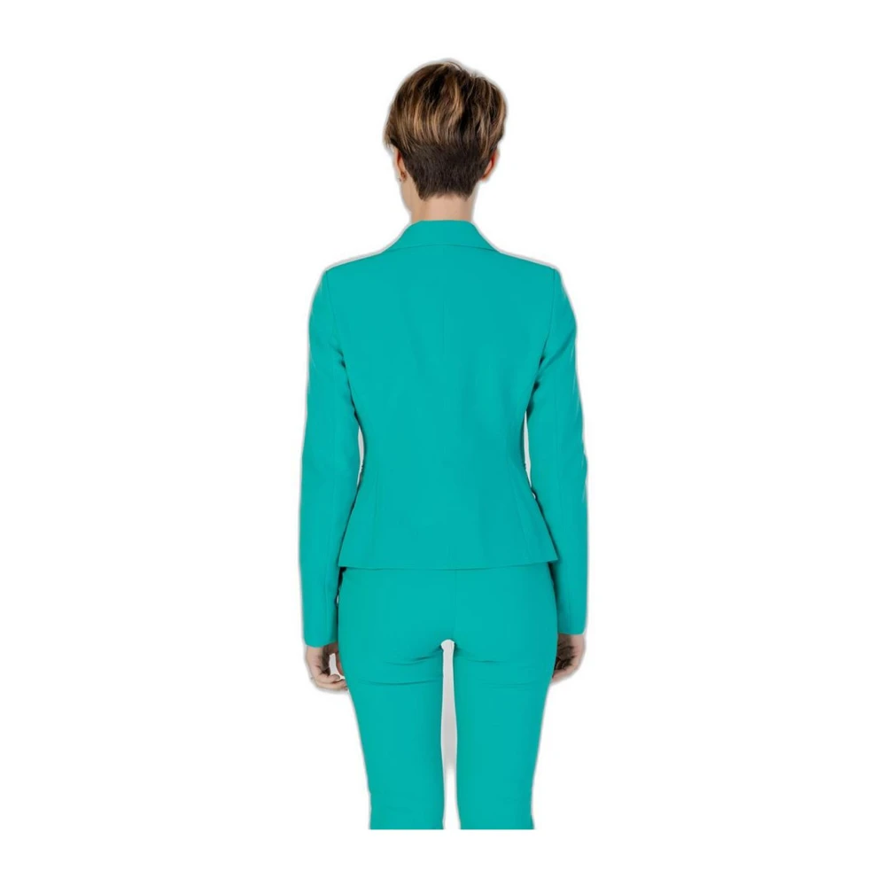 RINASCIMENTO Groene Polyester Blend Pak Jas Green Dames