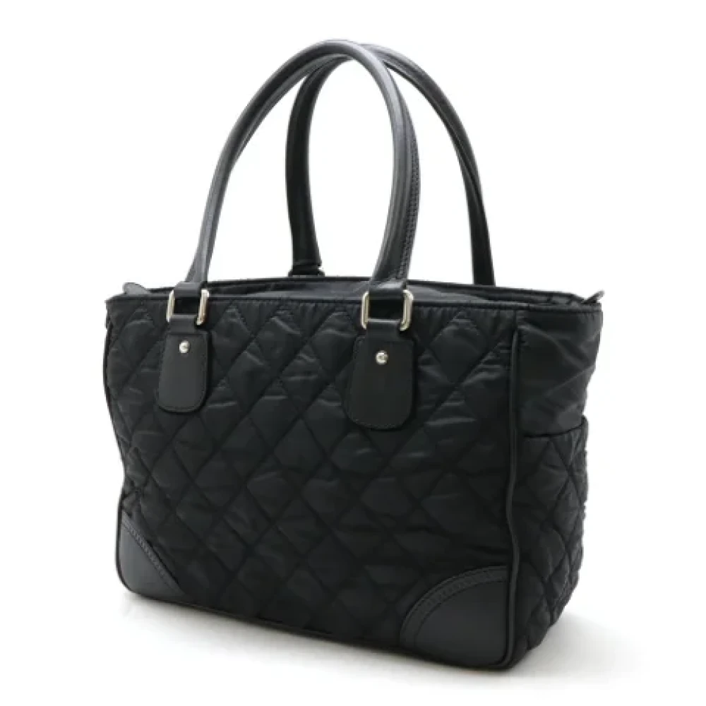 Chanel Vintage Pre-owned Leather handbags Black Dames
