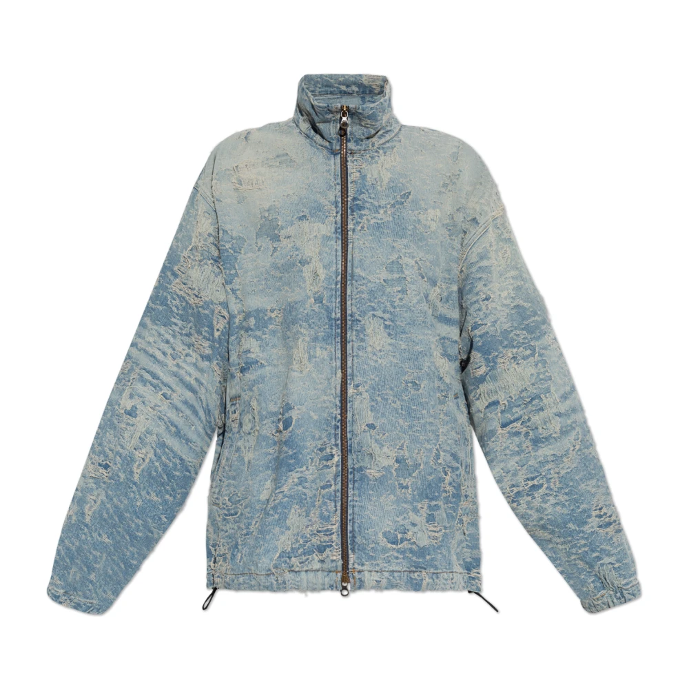 Diesel Blauw Denim Jack Stijlvolle Mode Blue Heren