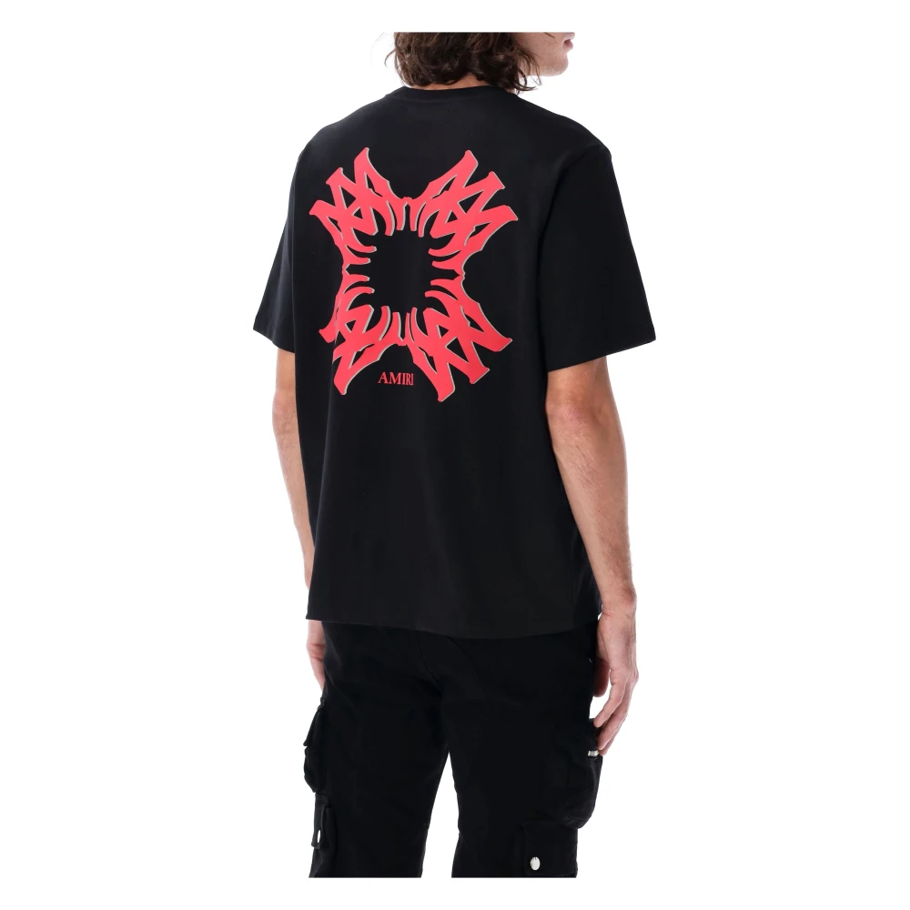 Amiri Zwart Grafisch Print T-Shirt Black Heren