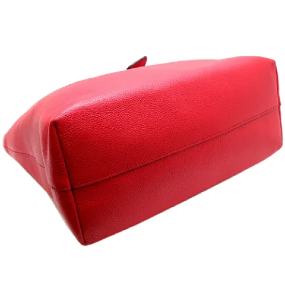 Prada Vintage Pre-owned Leather prada-bags Red Dames