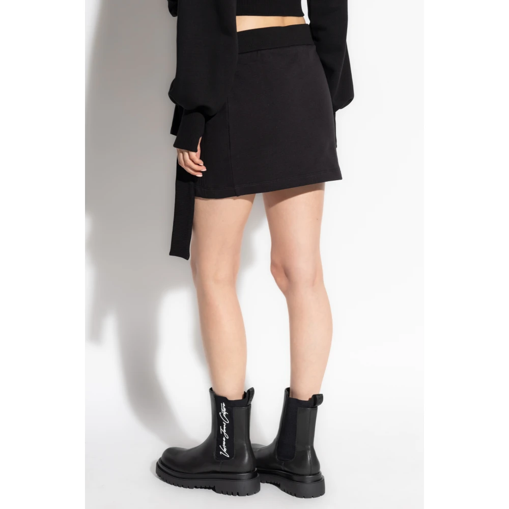 Versace Jeans Couture Rok met strikken Black Dames
