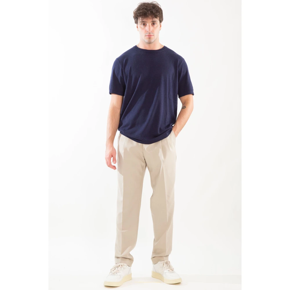 MC2 Saint Barth Cashmere Tee in 61 Blue Heren