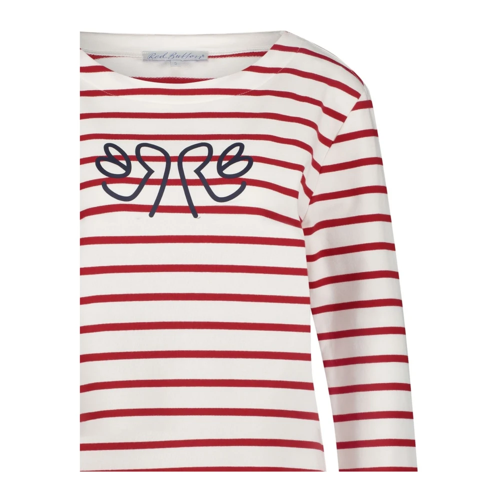 Red Button Gestreept shirt met lange mouwen rood Red Dames