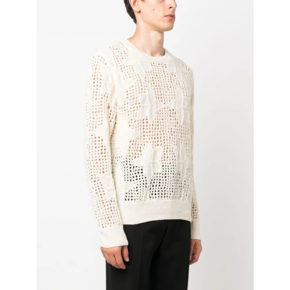 Dries Van Noten Ecru Menoah Sweater Beige Heren