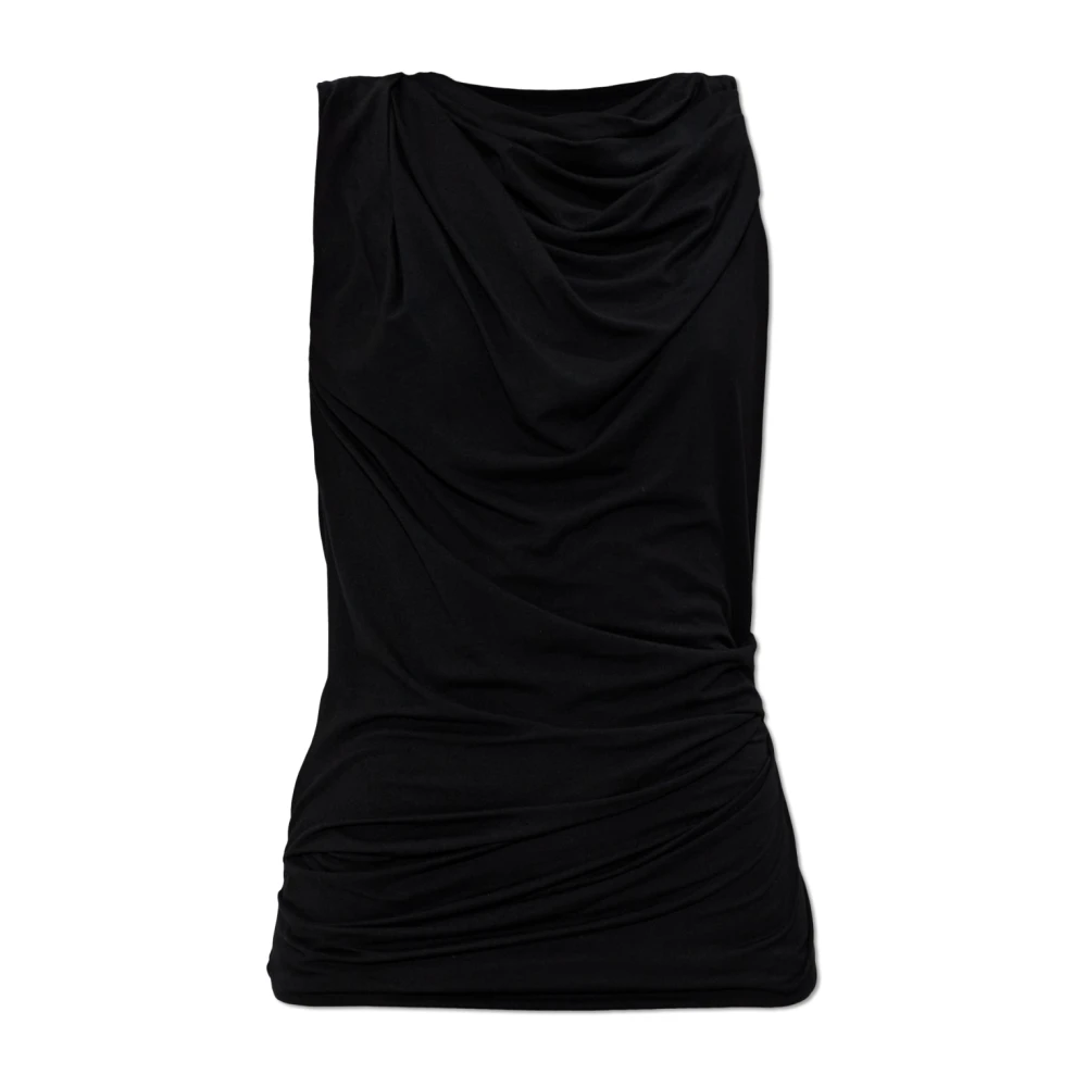 Entire Studios Vrouw Zwart Draped Top