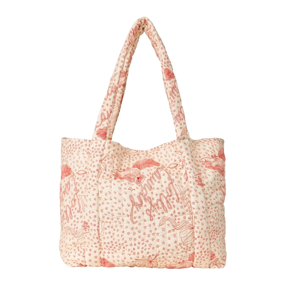Lollys Laundry Red Shopping Bags, Female, One Size, Tote Bags