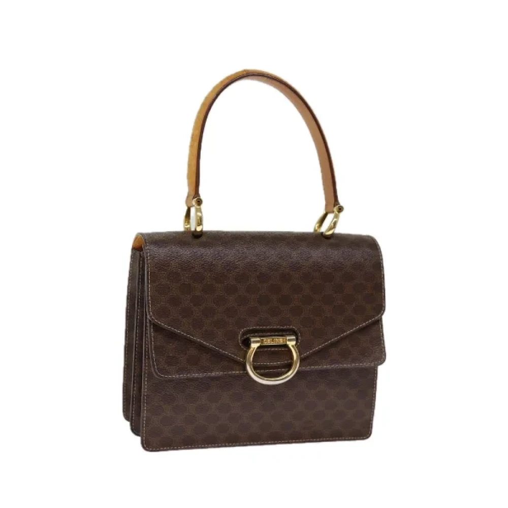 Celine Vintage Pre-owned Leather handbags Brown Dames
