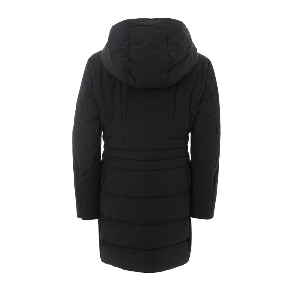 Peuterey Zwarte Polyamide Jas voor Vrouwen Black Dames