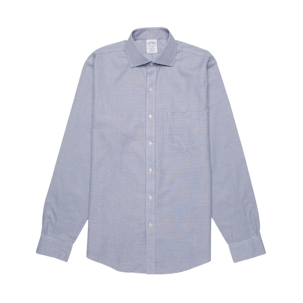 Brooks Brothers Men's Blue Non-Iron Spread Collar Dress Shirt - Formal Shirts - 4XL - Shirts
