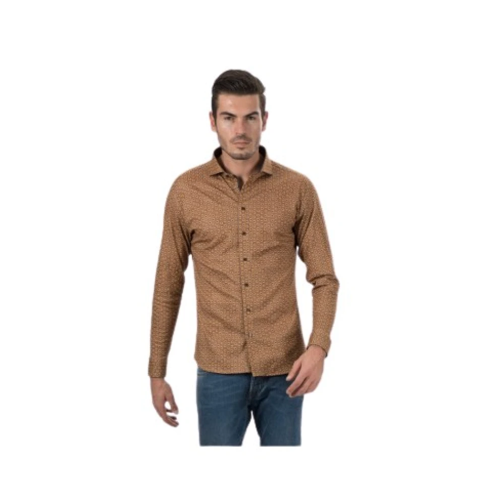 Desoto Men's Brown Casual Shirts,, Shirts Medium