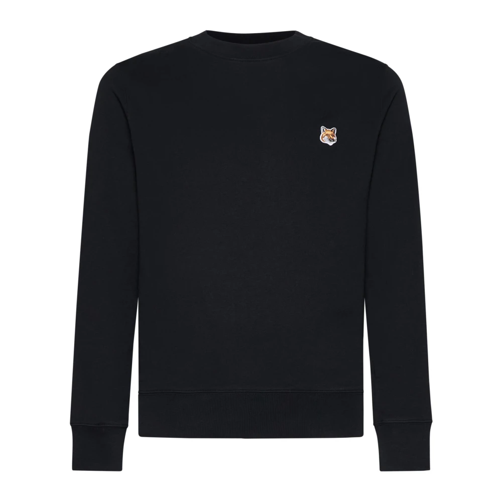 Maison Kitsuné Zwarte Sweater Ref! Casual Stijl Black Heren