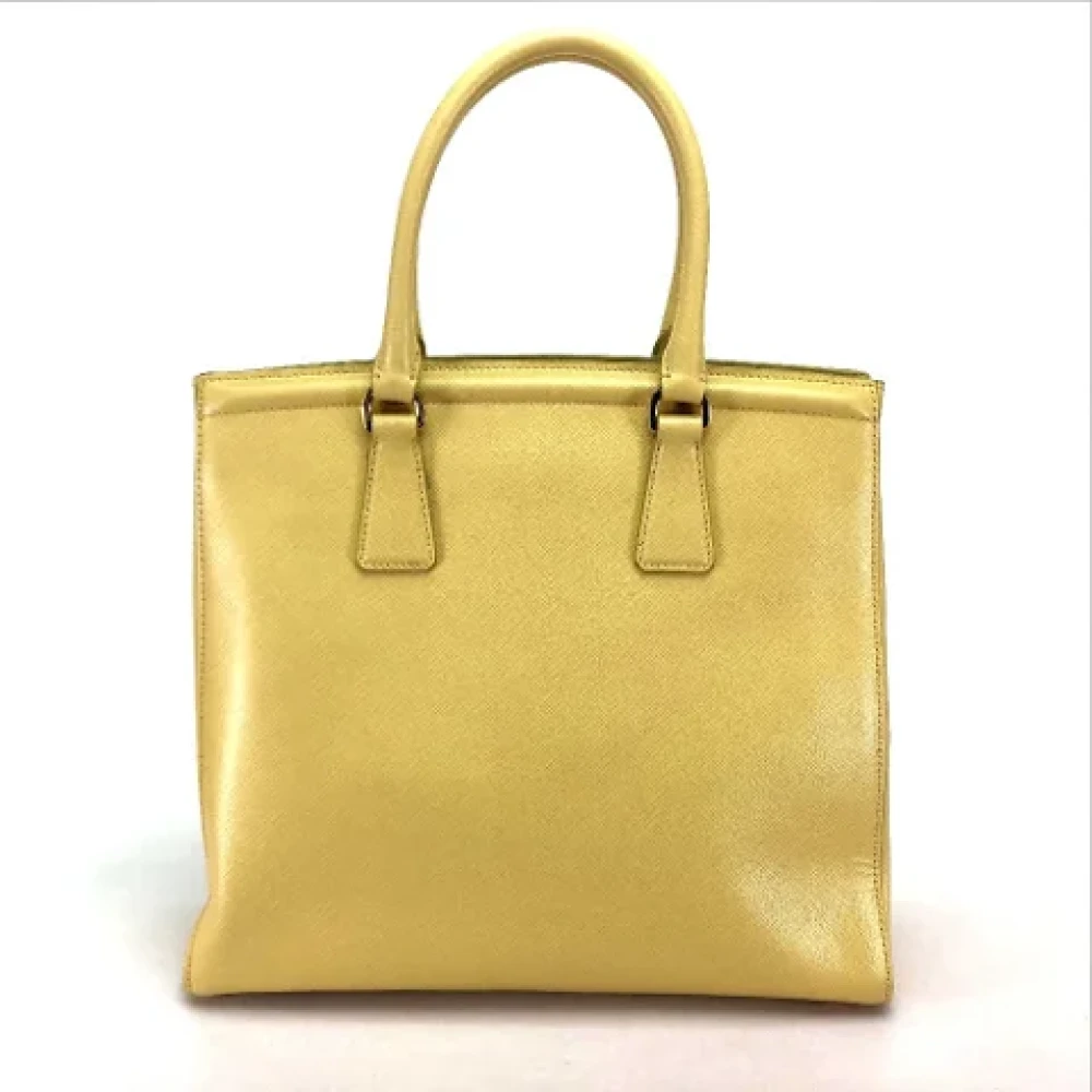 Prada Vintage Pre-owned Leather prada-bags Yellow Dames