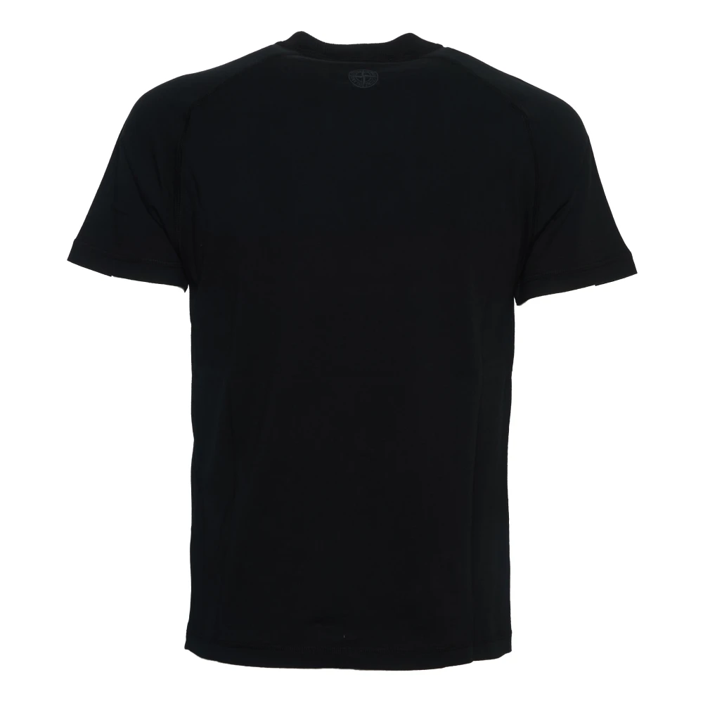 Stone Island Slim Fit Reflecterend Logo T-shirt Black Heren