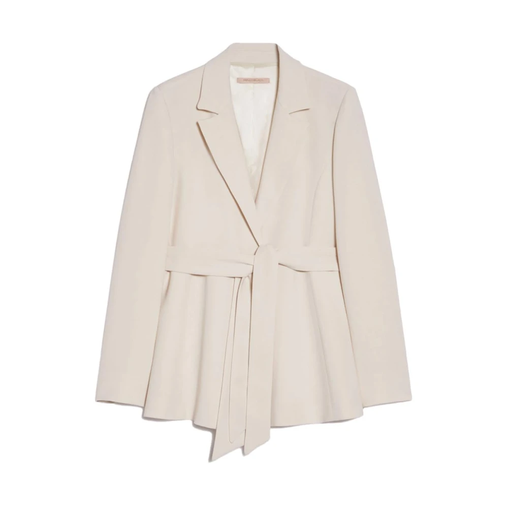 Pennyblack Asymmetrische Vouw Blazer White Dames
