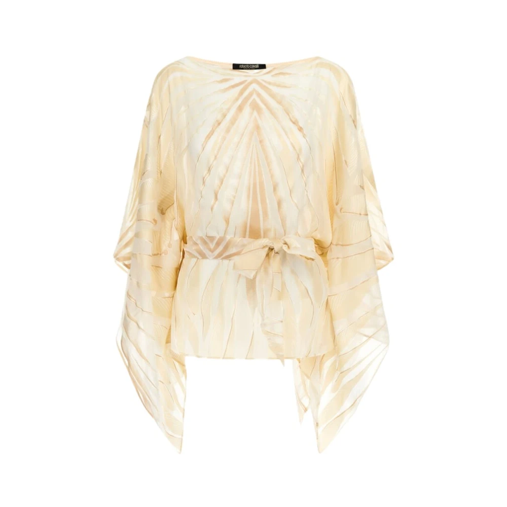Roberto Cavalli Women's Gold Ray Of Print Silk Blend Kaftan