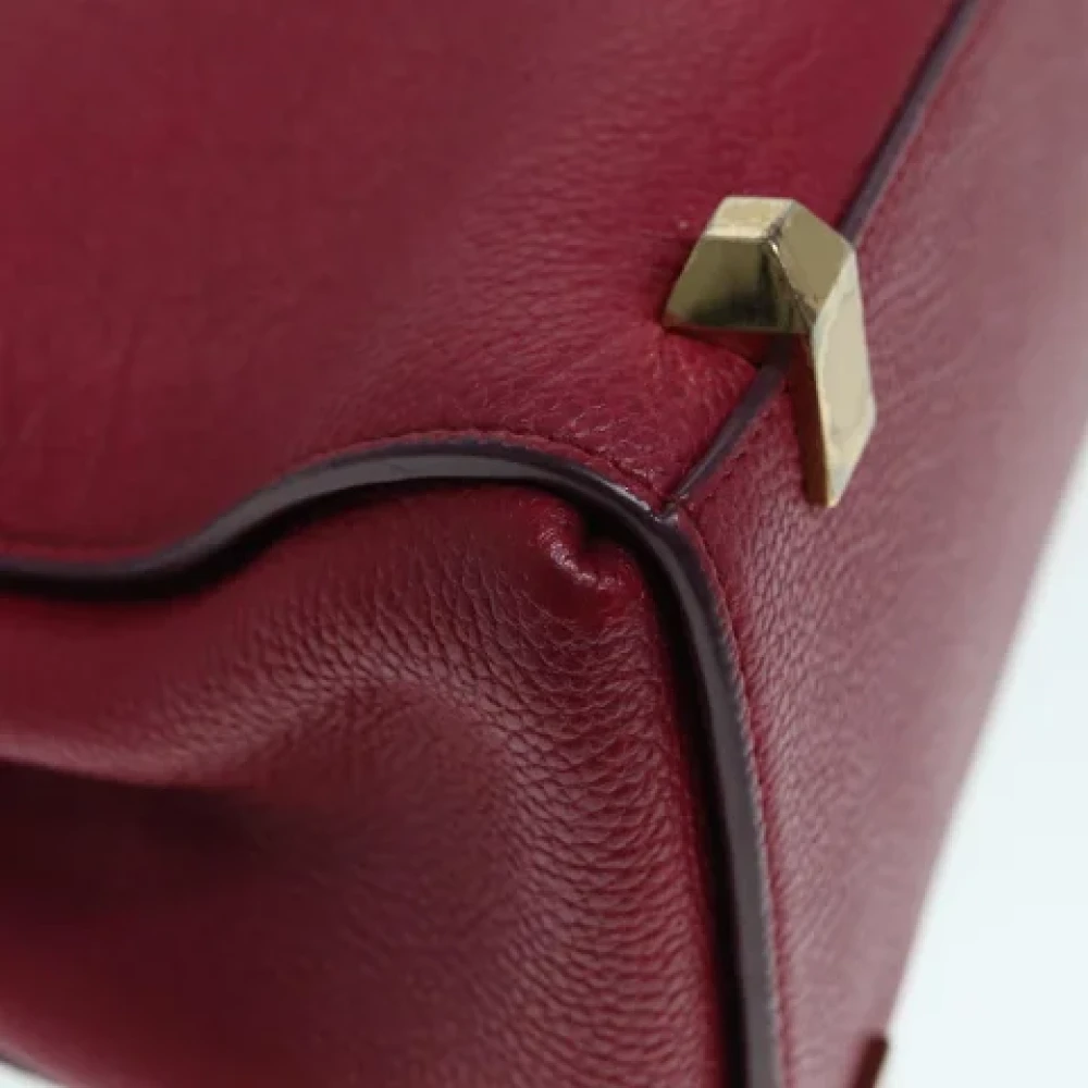 MCM Pre-owned Leather handbags Red Dames