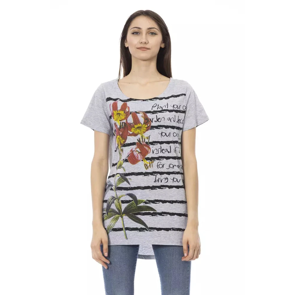 Trussardi Women's Multicolor T-Shirts, L, Action Short Sleeve T-Shirt