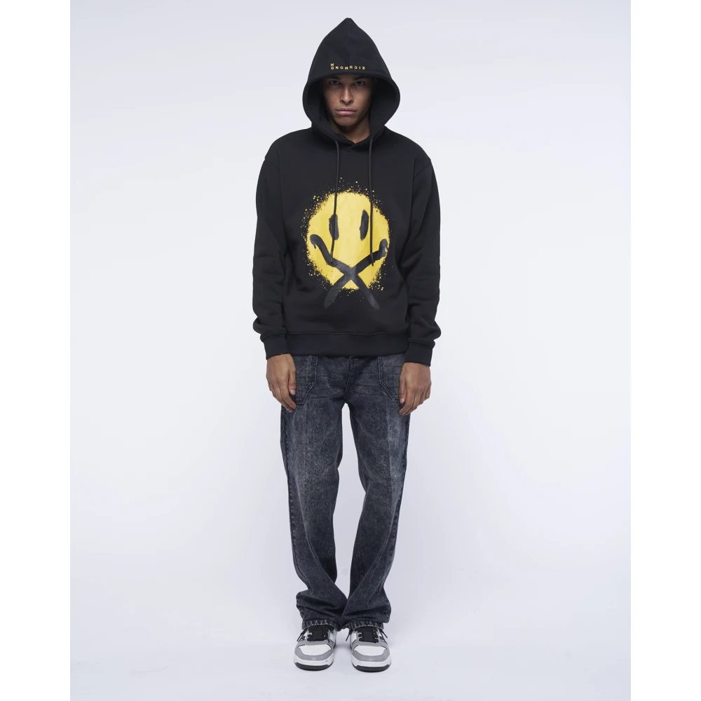 Richmond Zwarte Fullzip Hoodie Sweater Black Heren