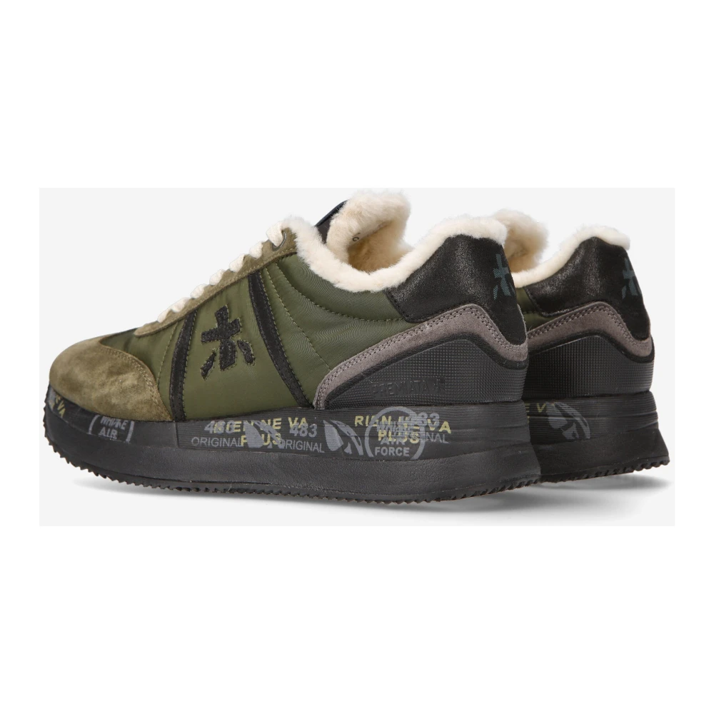 Premiata Conny Sneakers Stijlvol en Trendy Green Dames