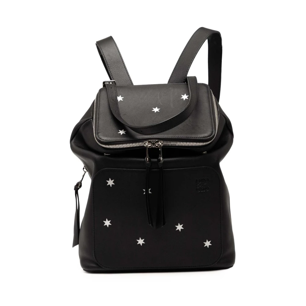 Loewe Pre-Owned Women's Black Pre-Owned Leather Backpack