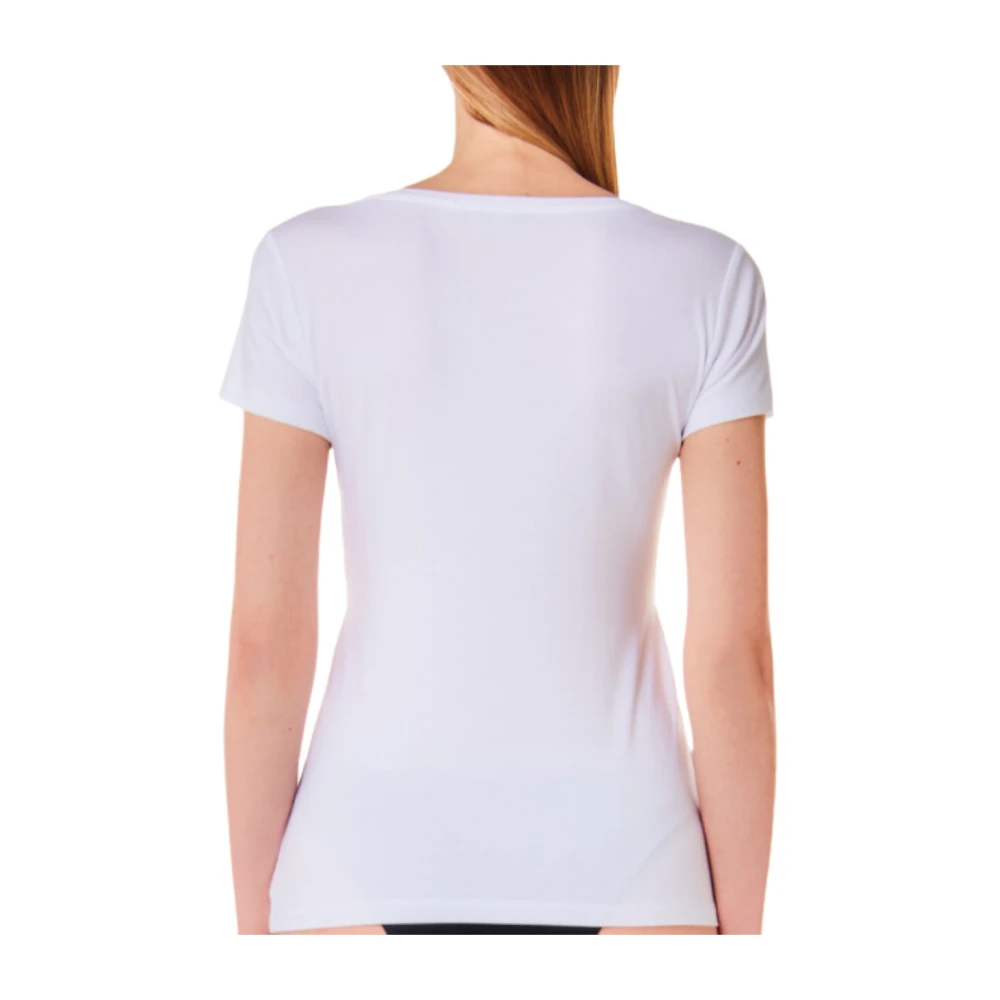 Liu Jo Basis T-shirt voor mannen en vrouwen White Dames
