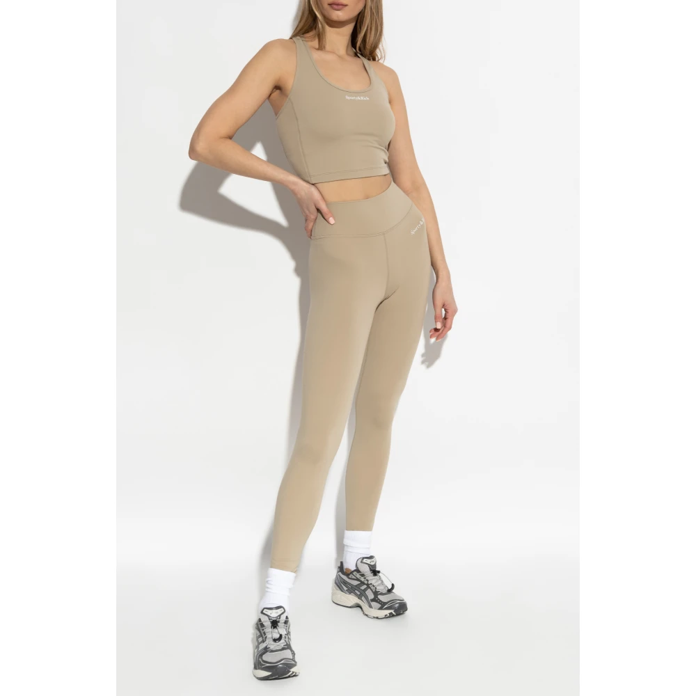 Sporty & Rich Top uit de Core-collectie Beige Dames