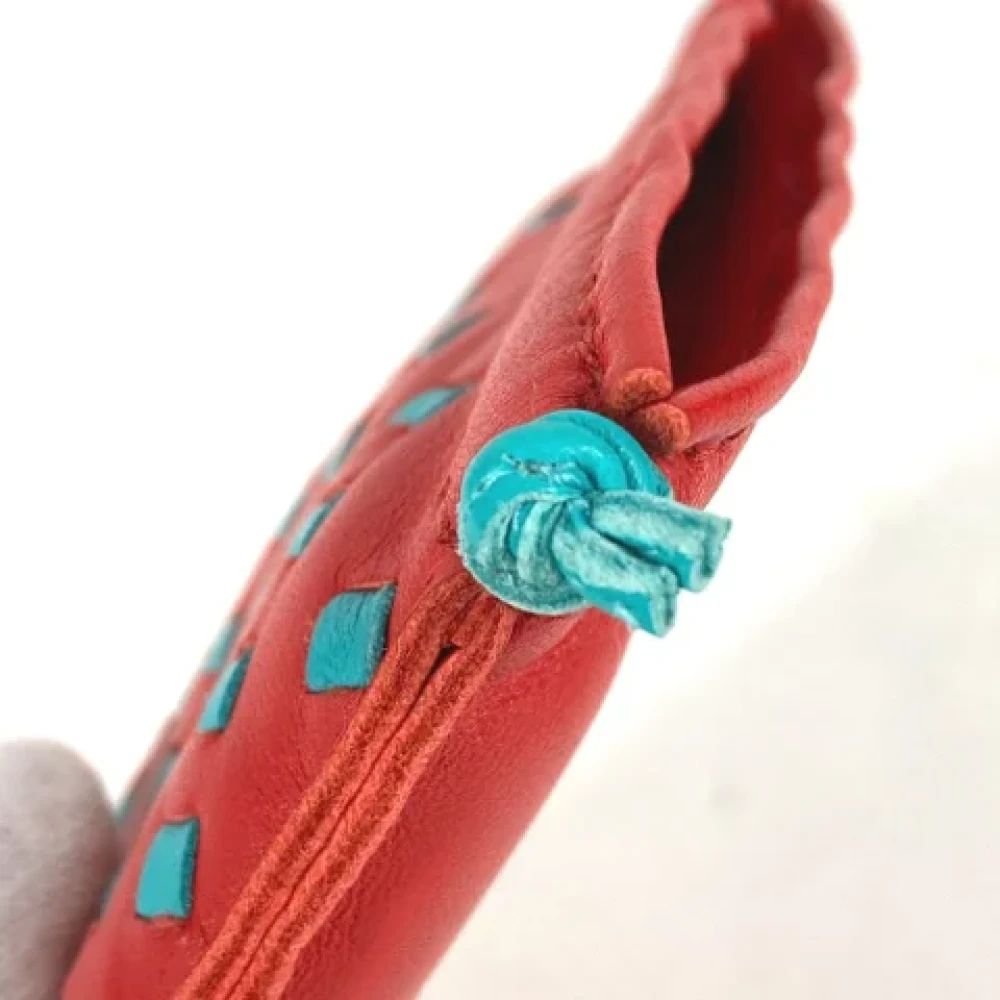 Hermès Vintage Pre-owned Leather pouches Red Dames