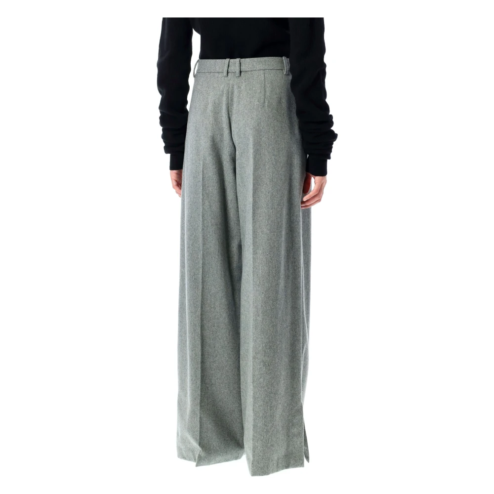 The Garment Grijze Melange Wolmix Mille Broek Gray Dames