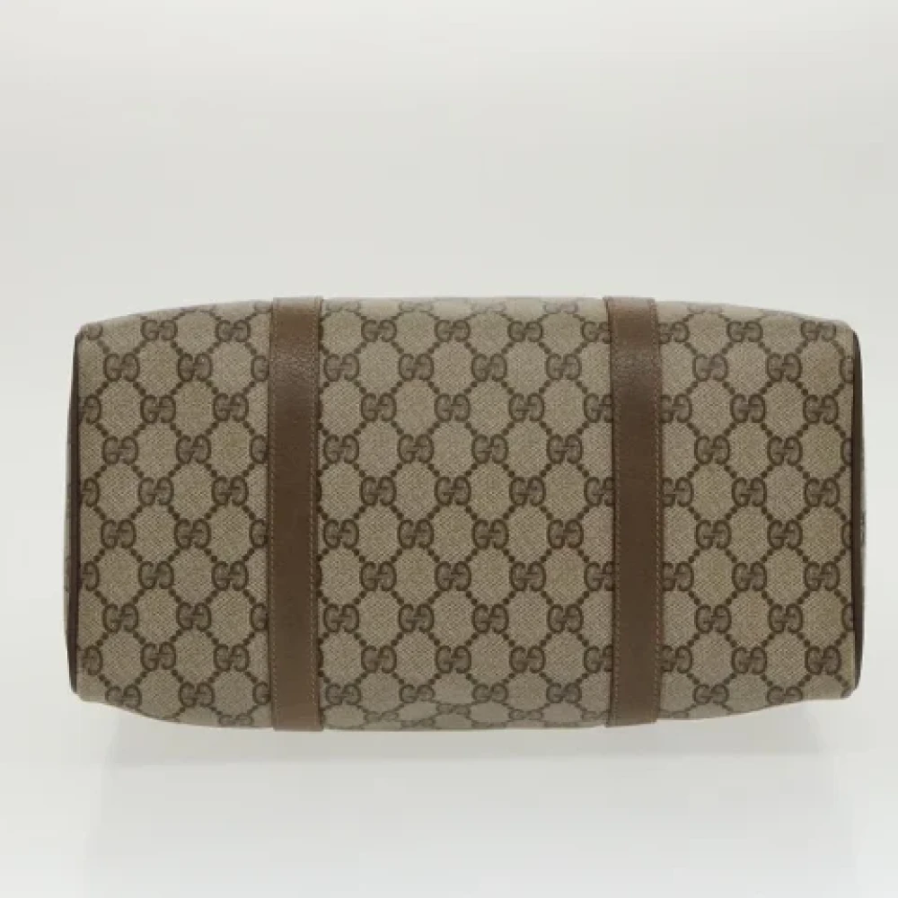 Gucci Vintage Pre-owned Canvas travel-bags Beige Dames