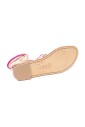 sandalette-cloutee-fuchsia-or