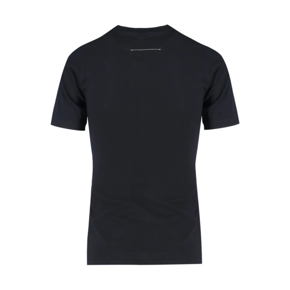 MM6 Maison Margiela Zwarte T-shirt met Logo Print Black Dames