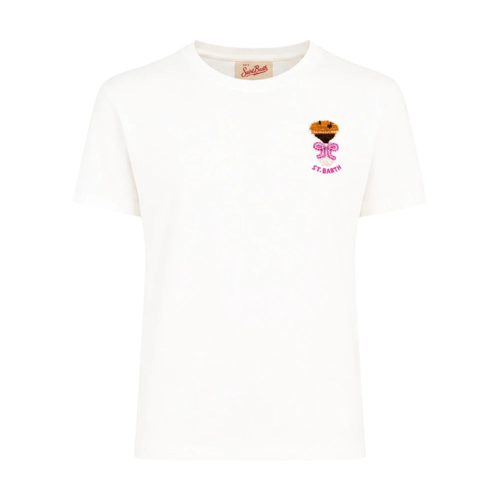 Mc2 Saint Barth White T-Shirts, Female, L, Emilie T-Shirt