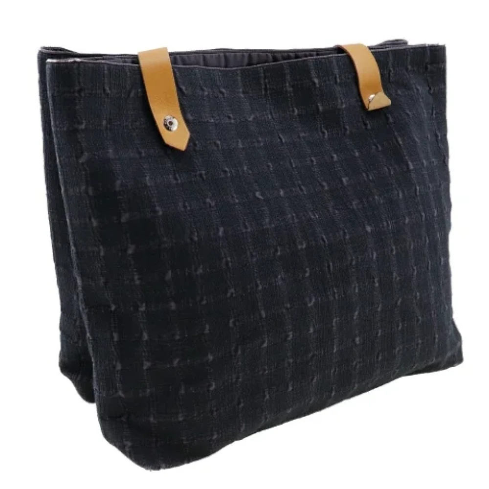 Hermès Vintage Pre-owned Canvas shoulder-bags Black Dames