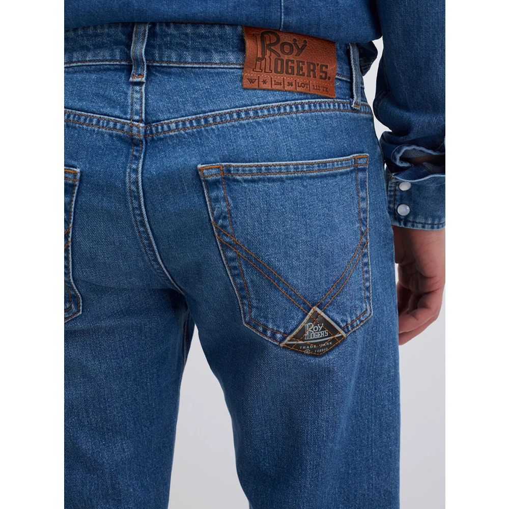 Roy Roger's Donkere Wassing Slim Fit Denim Jeans Blue Heren