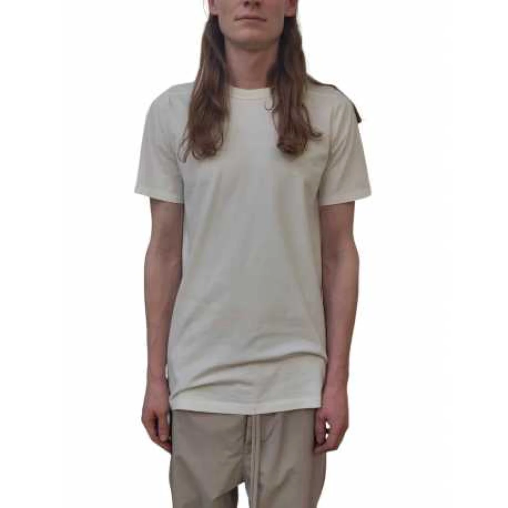 Rick Owens Wit Level T-shirt met korte mouwen White Heren