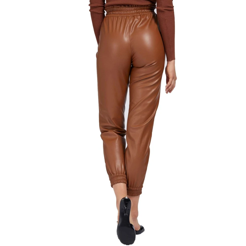 Guess Stijlvolle Broeken voor Mannen en Vrouwen Brown Dames