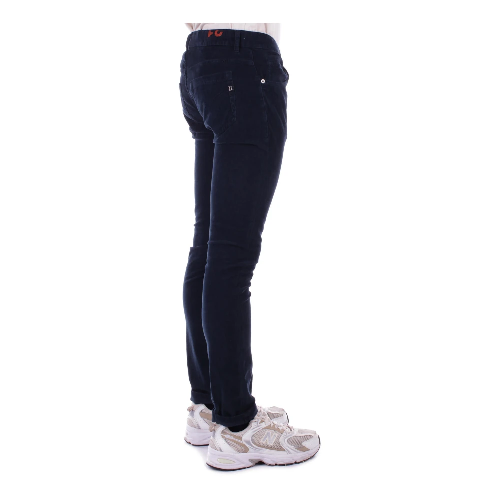 Dondup Blauwe Skinny Broek met Achterlogo Blue Heren