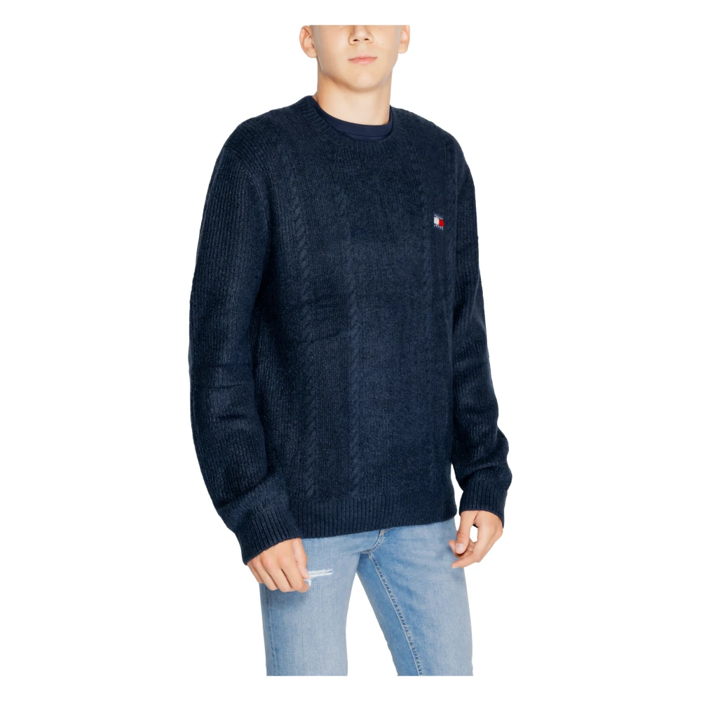 Tommy Jeans Kabeltrui Herfst Winter Collectie Blue Heren