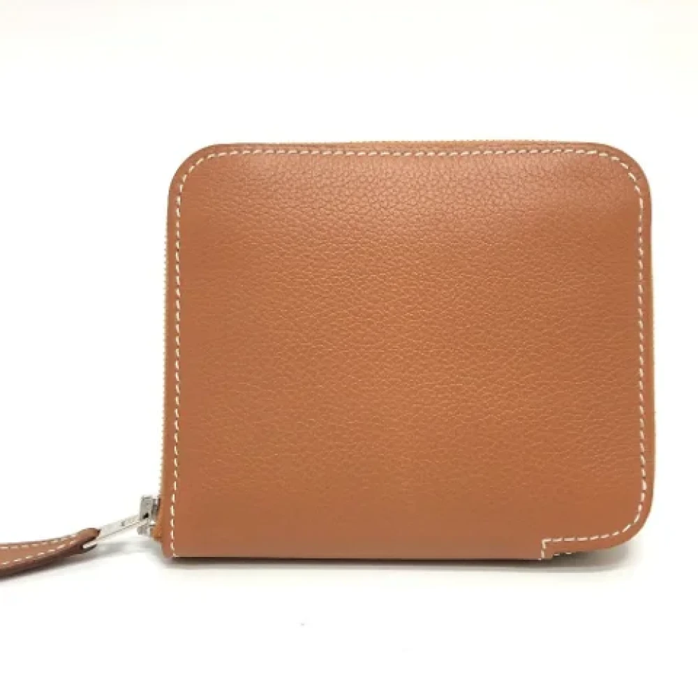 Hermès Vintage Pre-owned Fabric wallets Yellow Dames