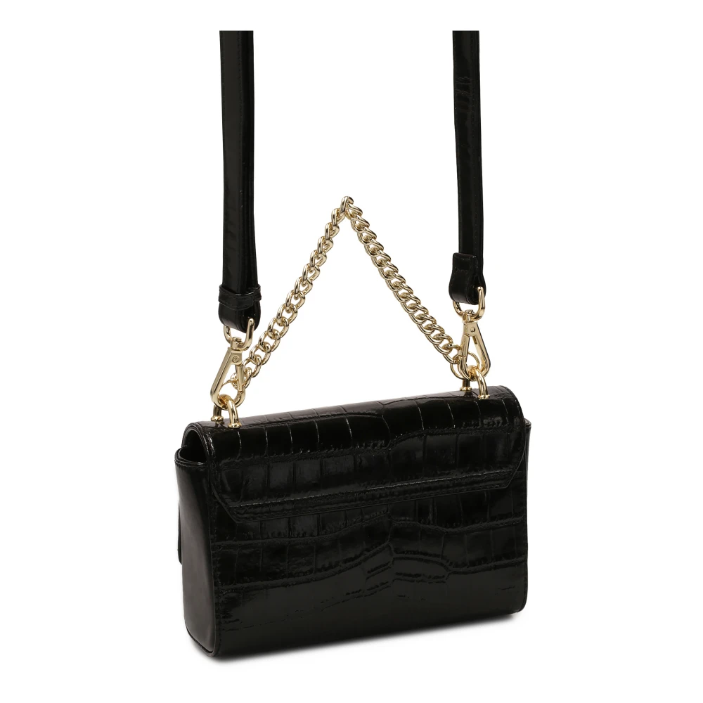 Kazar Universale zwarte handtas met ketting en riem Black Dames