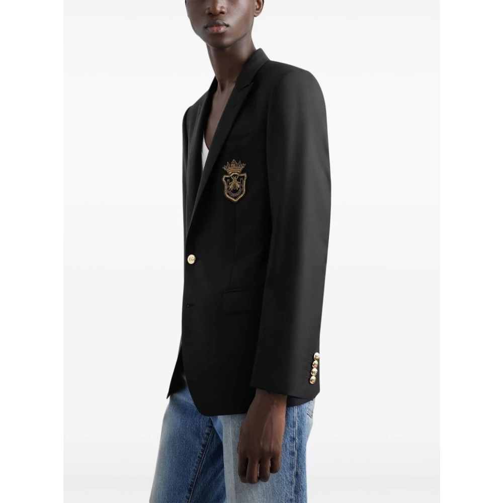 Dolce & Gabbana Luxe Zwarte Jas Buitenkleding Black Heren